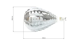 Żarówka Riffle LED E27 15x25 cm