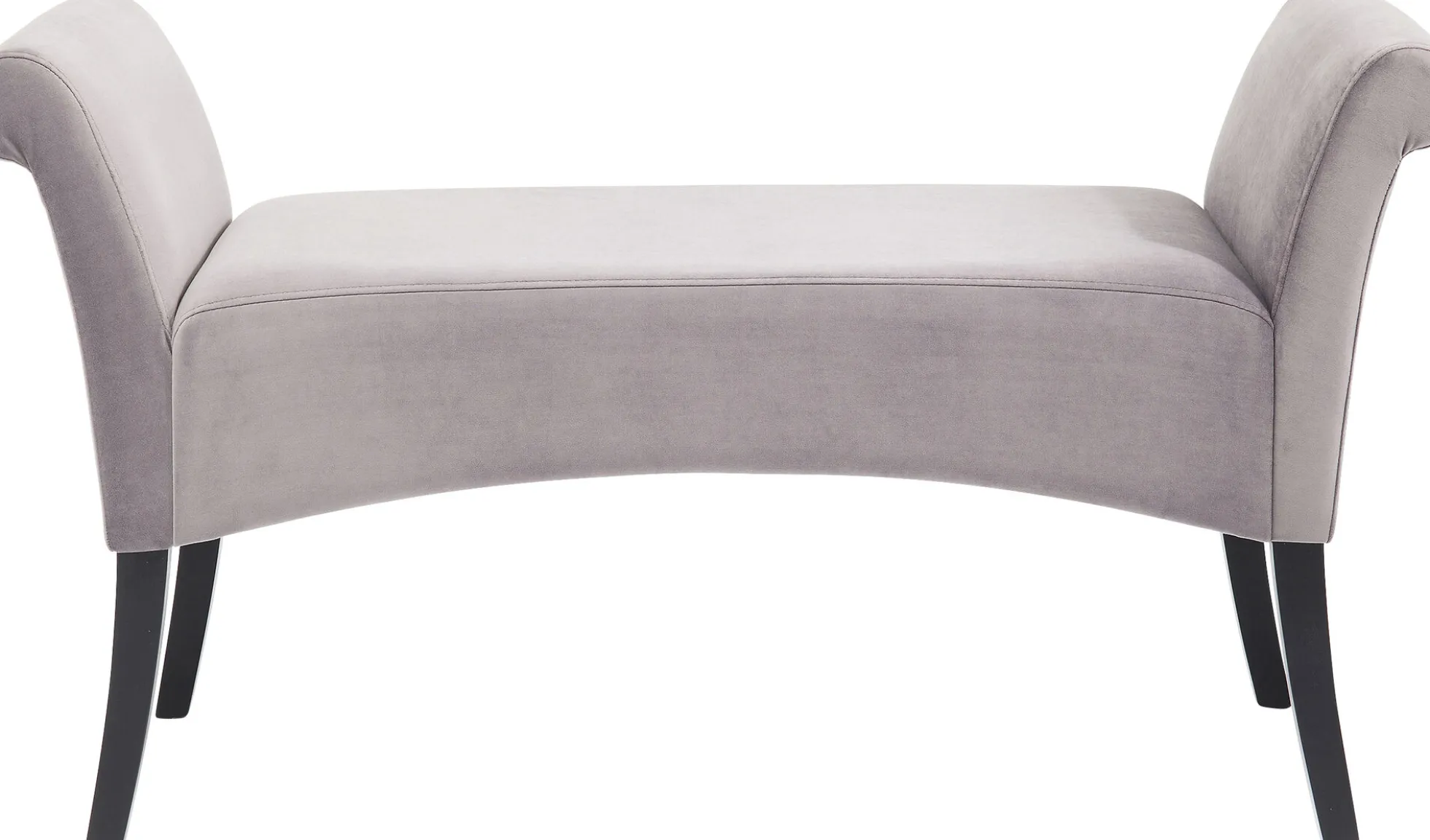 Ławka Motley Velvet 110x61 cm srebrnoszara