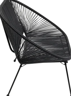 Ławka ogrodowa czarna żyłkowa 121 cm
