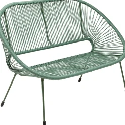 Ławka ogrodowa zielona żyłkowa 121 cm