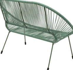 Ławka ogrodowa zielona żyłkowa 121 cm