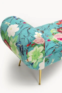 Ławka Trono Flower Fever niebieska 140 cm