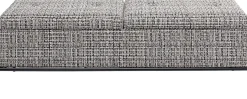 Ławka ze schowkiem Buttons Storage 120x43 cm czarno-biała