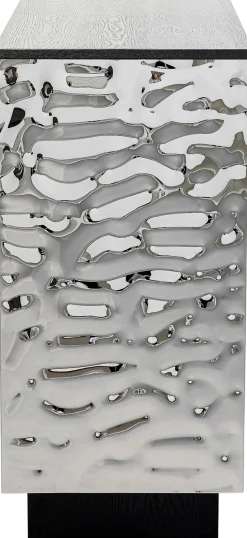 Barek ekskluzywny srebrny stal nierdzewna 120x105 cm