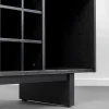 Barek z blatem czarno-złoty front stal nierdzewna 120x105 cm