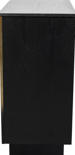 Barek z blatem czarno-złoty front stal nierdzewna 120x105 cm