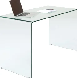 Biurko Clear Club 125x60 cm transparentne