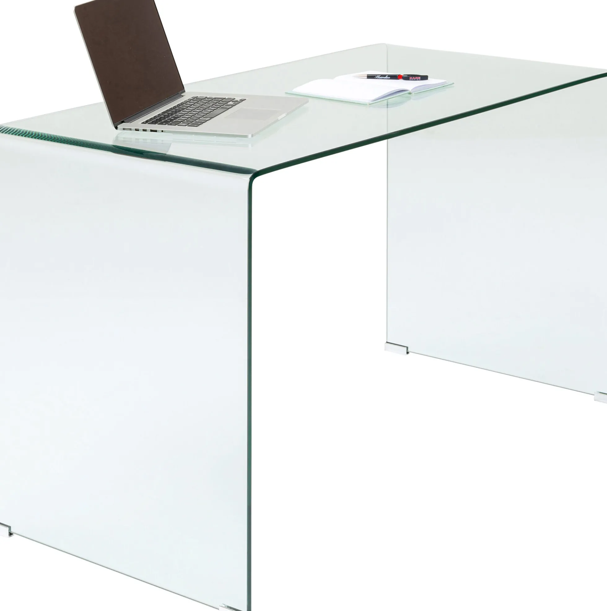 Biurko Clear Club 125x60 cm transparentne