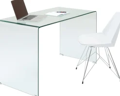 Biurko Clear Club 125x60 cm transparentne