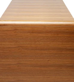 Biurko duże fornirowane orzech 180x85 cm