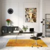 Biurko Officia 160x80 cm transparentne blat szklany