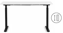 Biurko Smart 160x80 cm biało-czarne