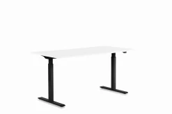 Biurko Smart 160x80 cm biało-czarne