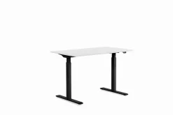 Biurko Smart 140x60 cm biało-czarne