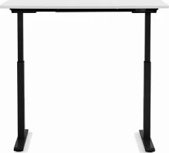 Biurko Smart 140x60 cm biało-czarne