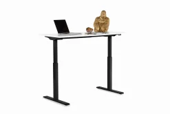 Biurko Smart 120x70 cm biało-czarne