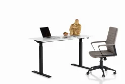 Biurko Smart 120x70 cm biało-czarne