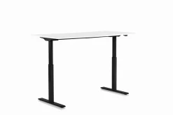 Biurko Smart 120x70 cm biało-czarne