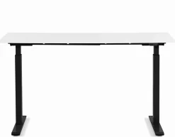 Biurko Smart 120x70 cm biało-czarne