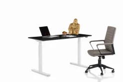 Biurko Smart 140x60 cm czarno-białe