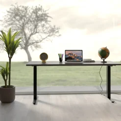 Biurko z elek. regulacją wysokości Smart 140x70 cm czarne