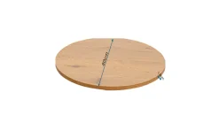 Blat okrągły czarny MDF Ø80 cm