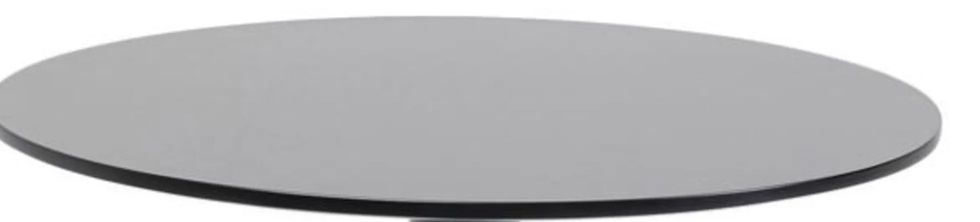Blat okrągły czarny MDF Ø80 cm
