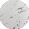 Blat okrągły MDF laminowany wzór biały marmur Ø80 cm