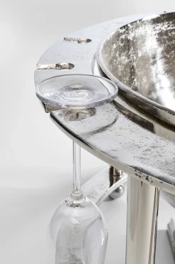 Cooler do butelek Champagne Time ∅61x38 cm srebrny