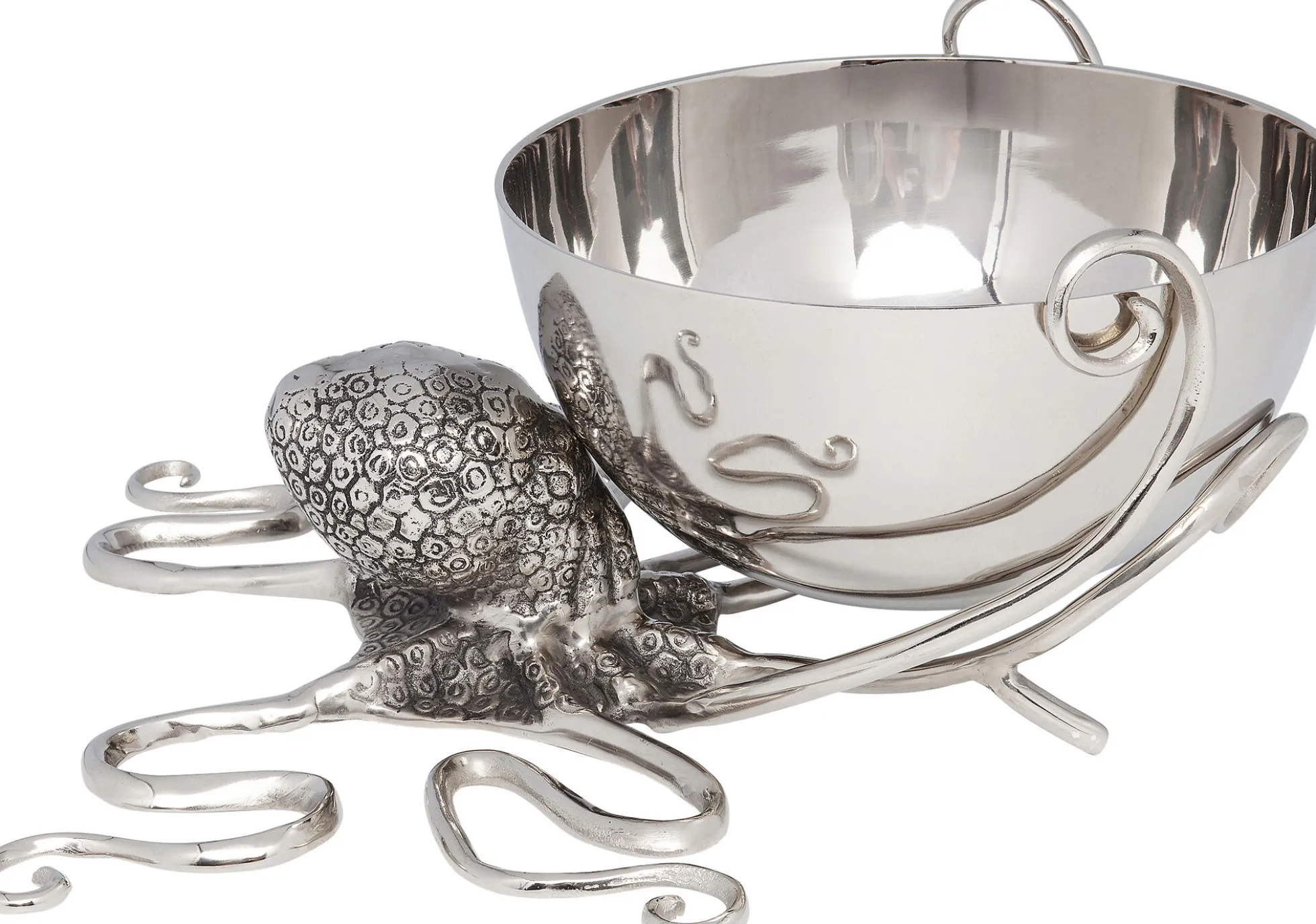 Cooler do butelek Octopus 46x26 cm srebrny