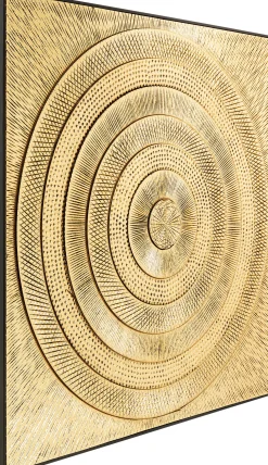 Dekoracja ścienna Art Circle 120x120 cm złota