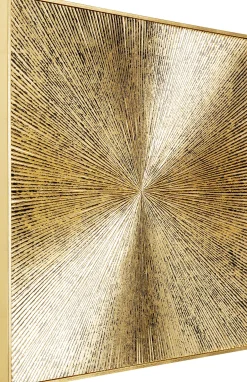 Dekoracja ścienna Illumino 80x80 cm złota