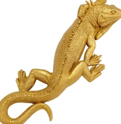 Dekoracja ścienna Lizard 11x31 cm złota