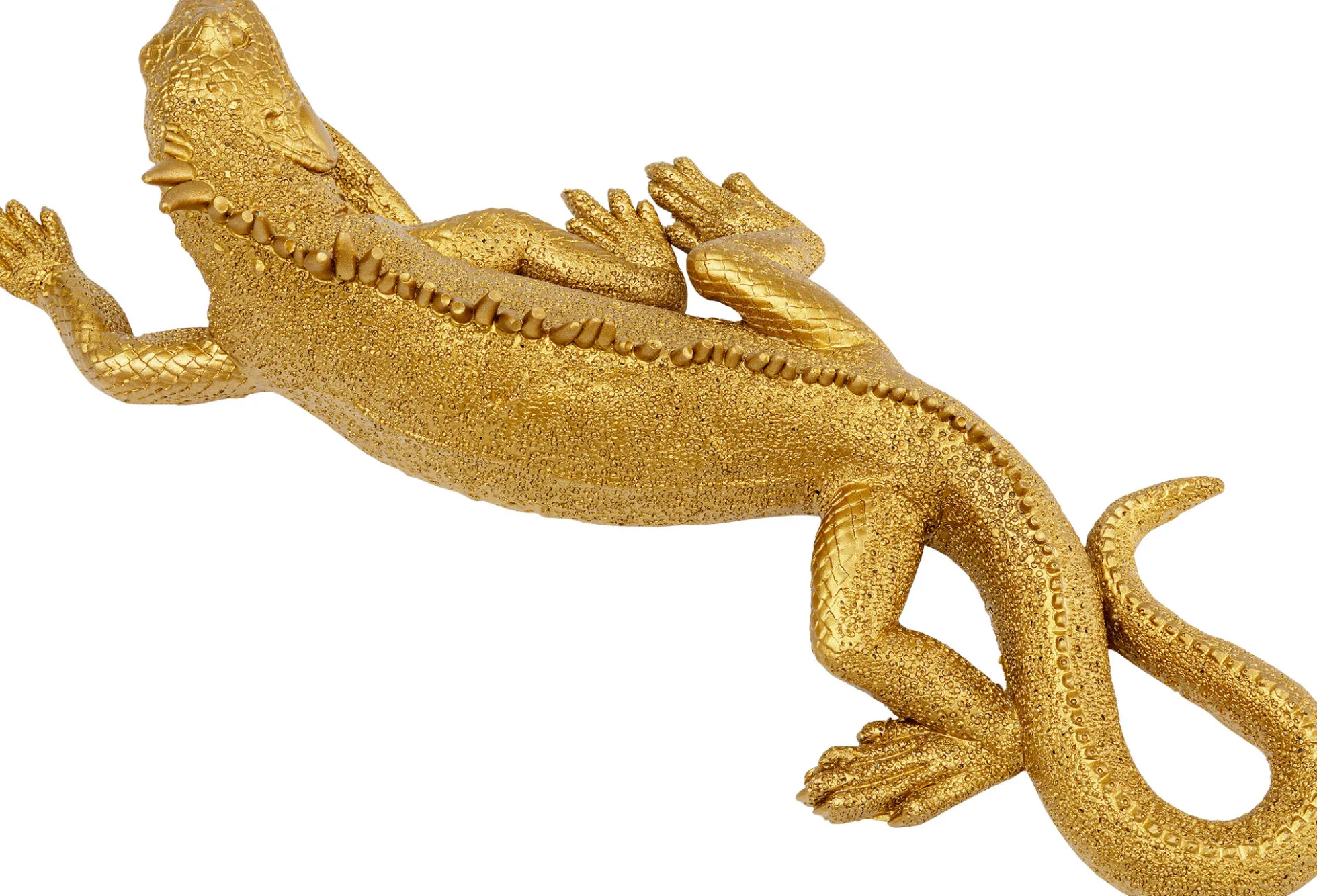Dekoracja ścienna Lizard 11x31 cm złota