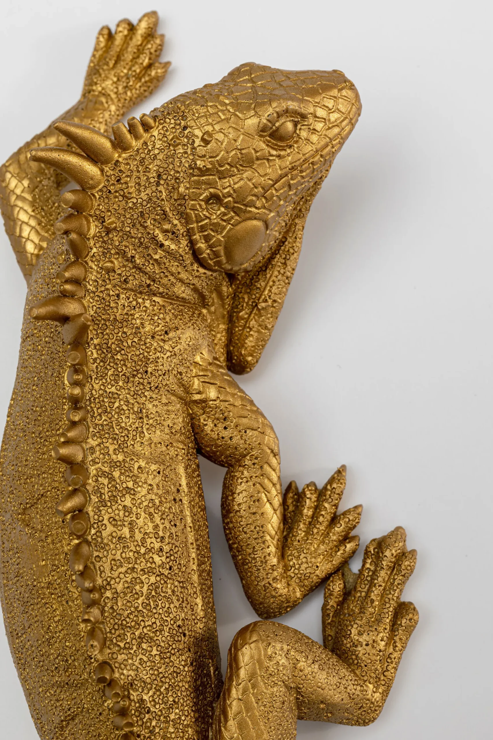 Dekoracja ścienna Lizard 11x31 cm złota