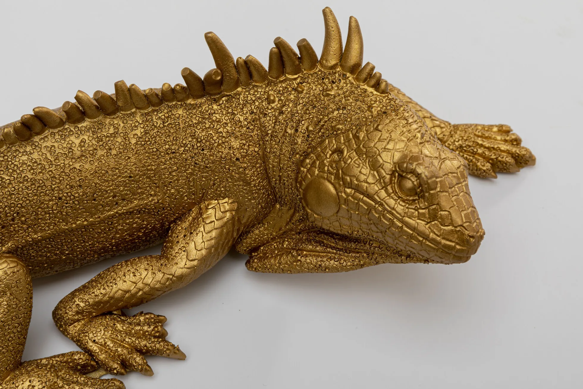 Dekoracja ścienna Lizard 11x31 cm złota