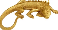 Dekoracja ścienna Lizard 17x40 cm złota