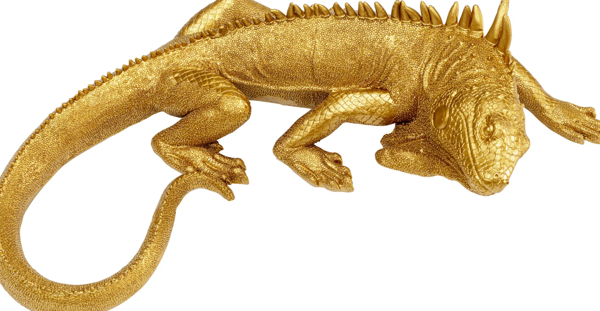Dekoracja ścienna Lizard 17x40 cm złota