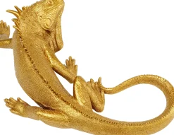 Dekoracja ścienna Lizard 17x40 cm złota