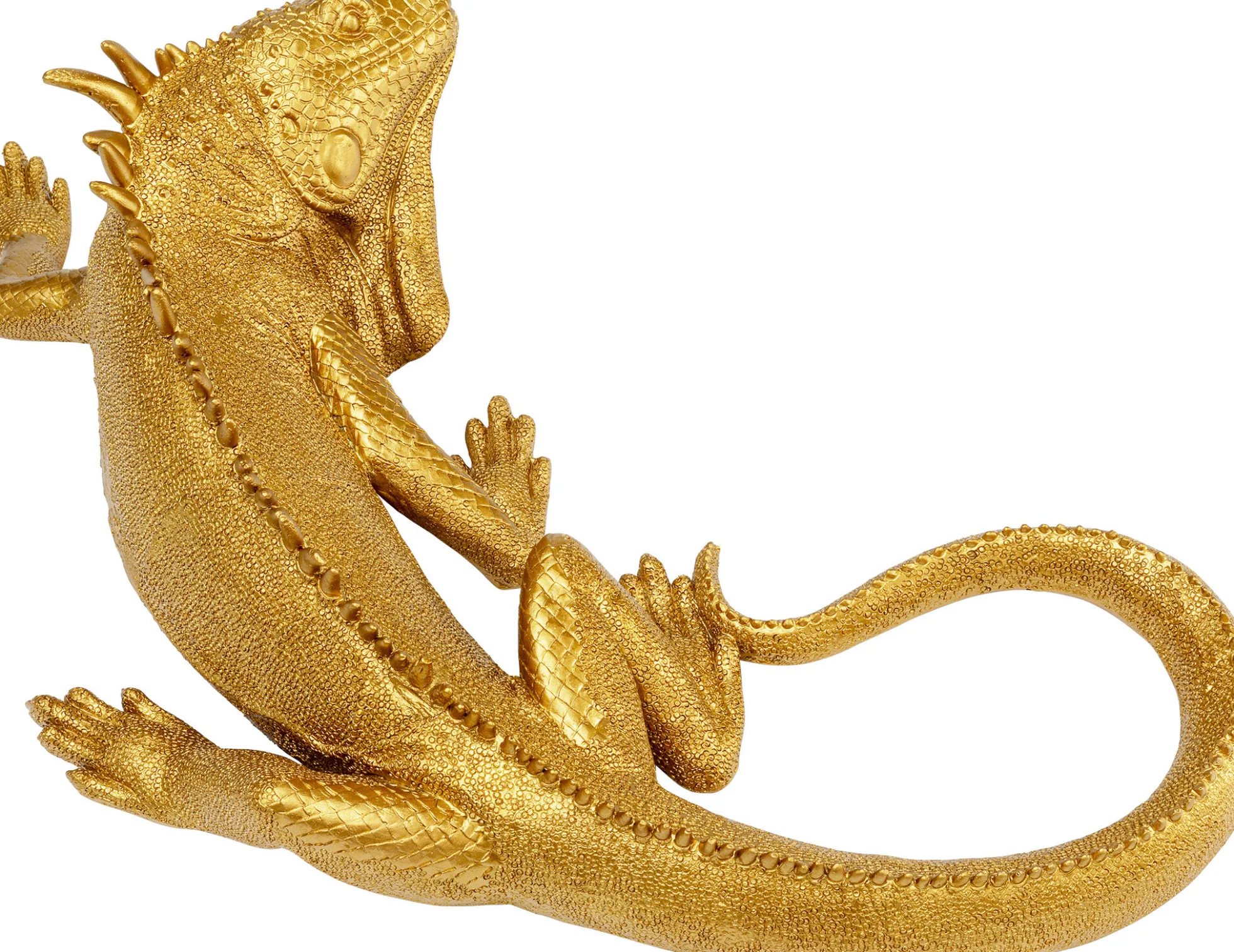 Dekoracja ścienna Lizard 17x40 cm złota