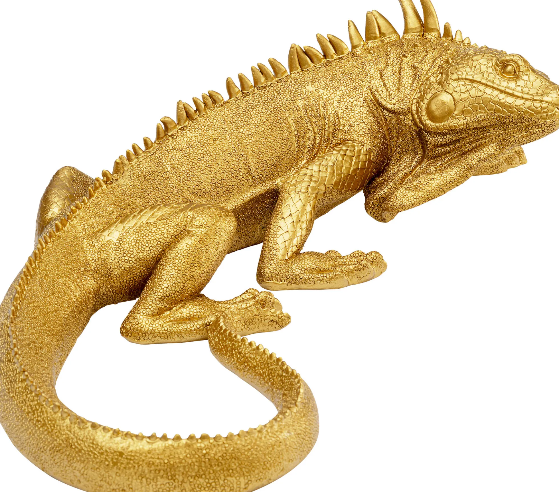 Dekoracja ścienna Lizard 17x40 cm złota