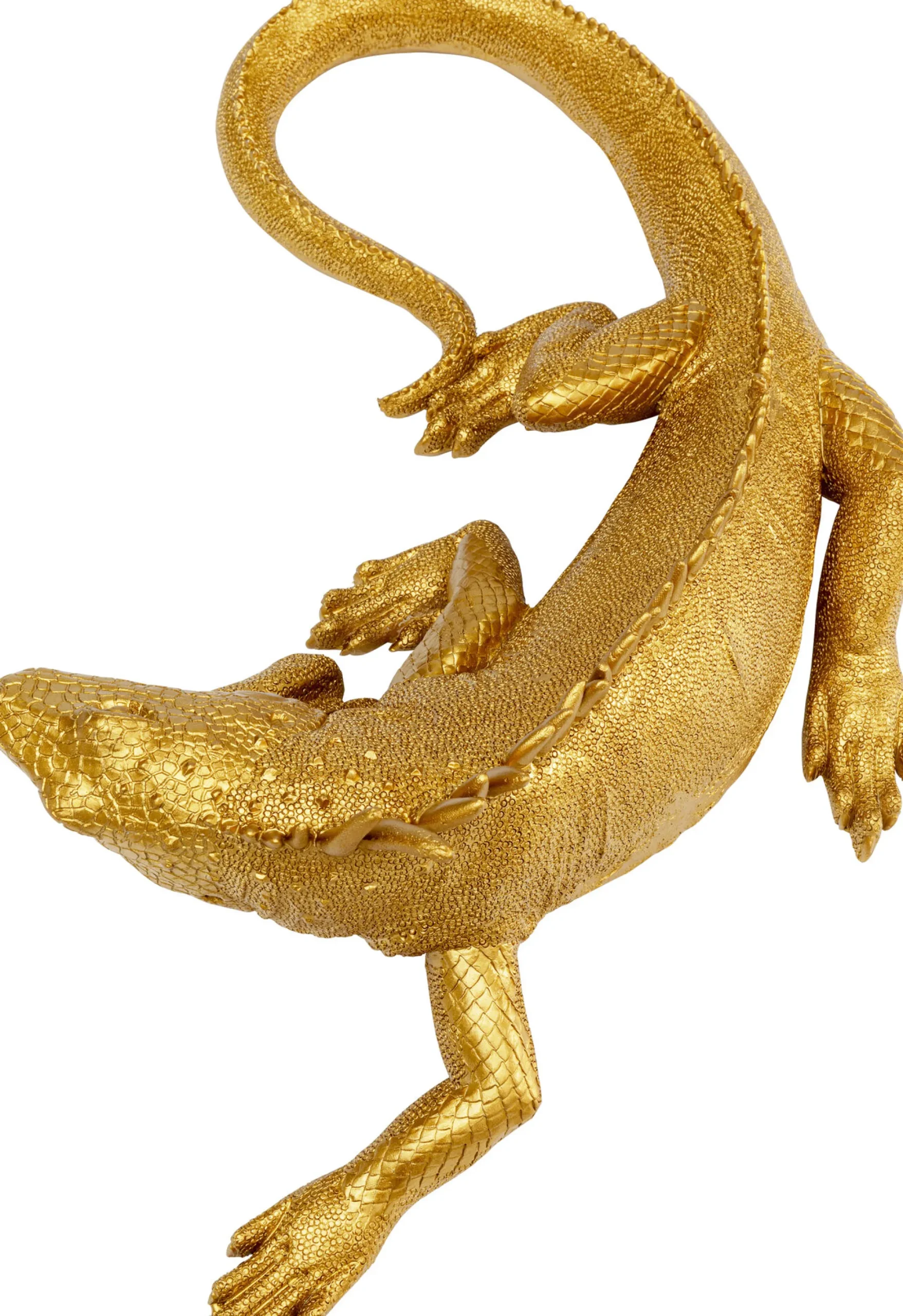Dekoracja ścienna Lizard 17x40 cm złota