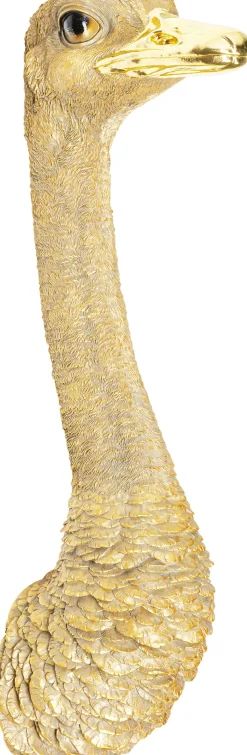 Dekoracja ścienna Ostrich 19x72 cm złota