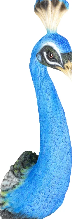 Dekoracja ścienna Peacock 16x68 cm niebieska