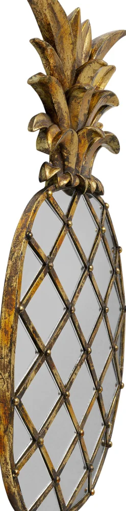 Dekoracja ścienna Pina 26x50 cm złota postarzana - lustrzana