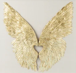 Dekoracja ścienna Wings 120x120 cm złota