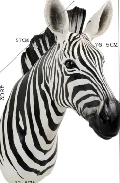 Dekoracja ścienna zebra czarno-biała 58x78 cm