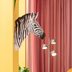Dekoracja ścienna zebra czarno-biała 58x78 cm