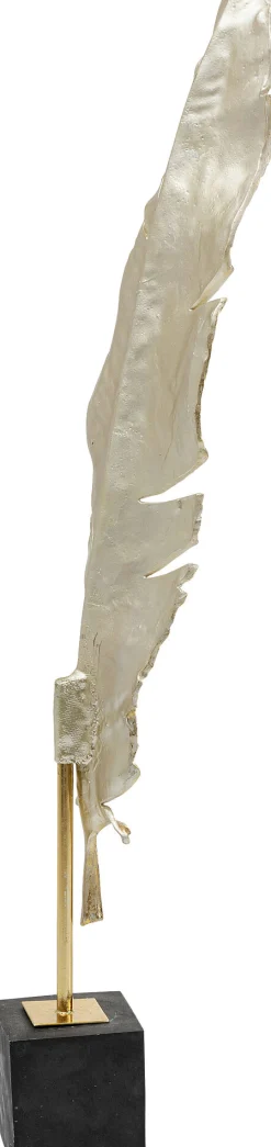 Dekoracja stojąca Feather One 36x147 cm złota