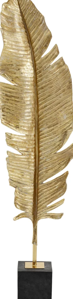 Dekoracja stojąca Feather One 36x147 cm złota